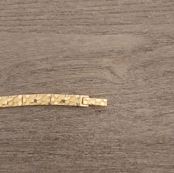 Women's Vintage 14k Gold Nugget Bracelet - Picture 3 of 5
